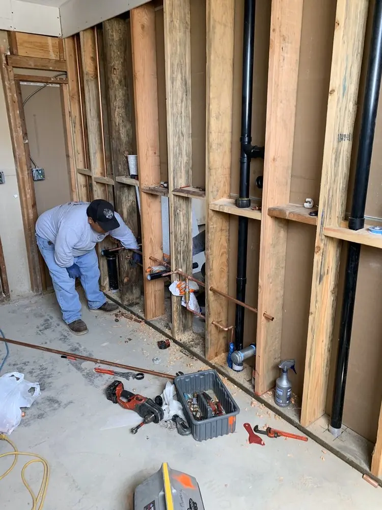 Commercial rough-in plumbing for Water Heater Replacement in Wyldwood